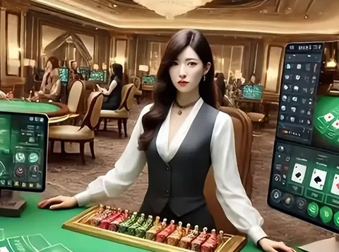 Bandar meja baccarat langsung mengatur kartu di kasino